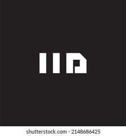 letter M and D diamond simple symbol logo vector