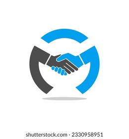 Letter M Deal circle Logo business  design element vector 