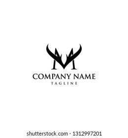Letter M deer Logo