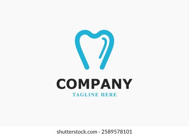 letter m and dental care clinic logo