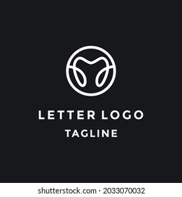 Letter M Dental logo vector design template