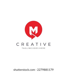 Logo des Buchstaben M, Logo des ersten M-Designs