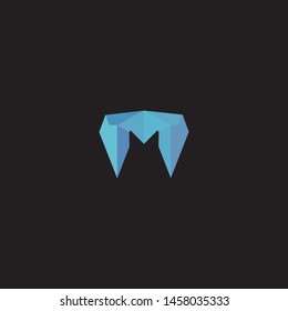 letter m design logo vector