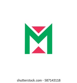 letter M design logo vector