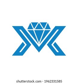 letter M diamond logo icon vector concept graphic design