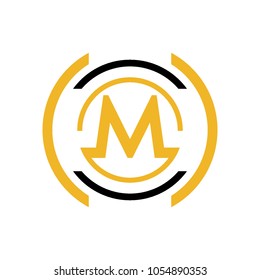 letter M digital logo