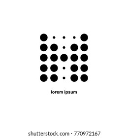 Letter M Dot Logo Icon