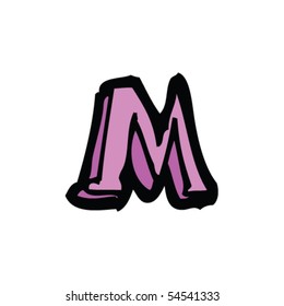 dibujo de letra M