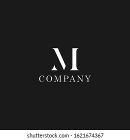 Letter M Elegant Logo Business Companies Stock Vector (Royalty Free ...