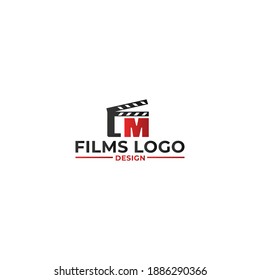 Letter M films Logo Design Template Element
