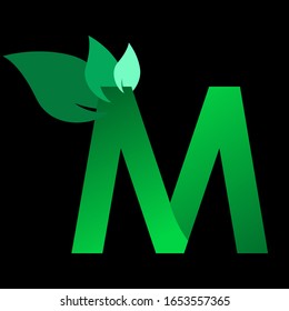 Logo-Design-Vorlage für Buchstaben m frischen Vektorillustration