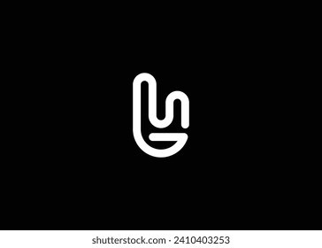 Letter M G Hand vector monogram logo design template