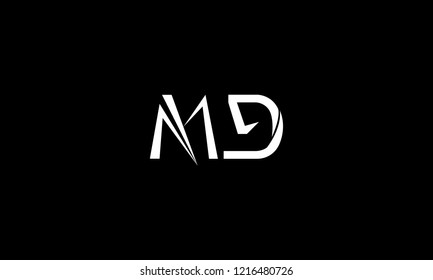 LETTER M AND G LOGO WITH NEGATIVE SPACE EFFECT FOR LOGO DESIGN OR ILLUSTRATION USE