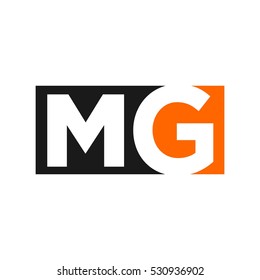 letter M and G logo vector