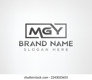 Letter M G Y typography vector Logo design