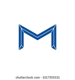 letter m geometric logo