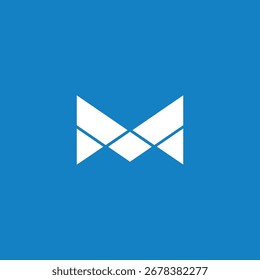 Letra M Plantilla de Vector de diseño de logotipo geométrico