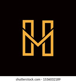 Letter M H Icon Logo Vector