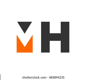 Letter M And H Logo Vector