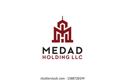 Letter M with H Vector Royalty Logo Design Inspirations