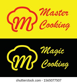 letter m and hat logo design template