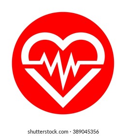 letter M and heart logo vector.