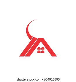 letter m with home logo