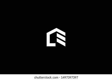 Letter M Home Logo Design. Initial Based Real Estate Business Icon Template