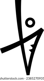 letter m human logo design