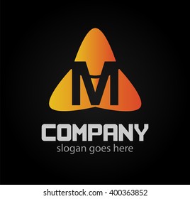 Letter M icon design
