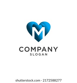 Letter M icon design element letter M design template Vector Illustration Isolated on white background
