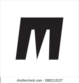 letter M or m icon logo
