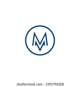 Letter M icon logo design concept