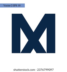 Logo-Design des Buchstaben M, Vektorgrafik-Vorlagengrafik