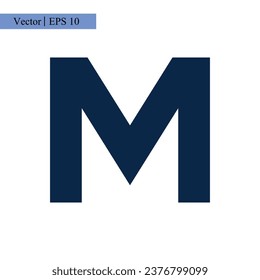 Letter M icon logo design vector template illustration