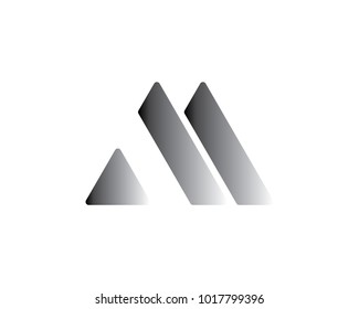 a letter M icon logotype vector template