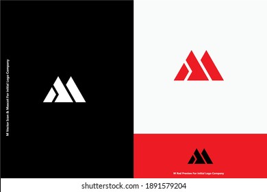 Letter M icon as monogram of Mountain you can use that as Brand Logo and Company logo that use M as initial branding identity