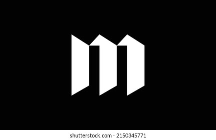 letter m icon shape company logo
