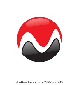 letter M initial brand identity vector logo