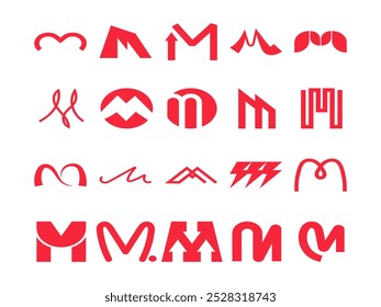 Letter M Initial Logo Collection