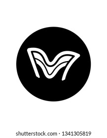 letter M initial logo design , vector