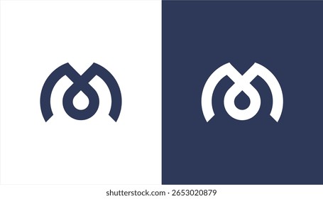 Letter m initial logo design vector, letter m image logo design