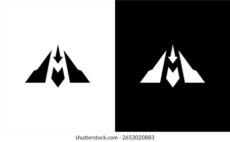 Letter m initial logo design vector, letter m image logo design