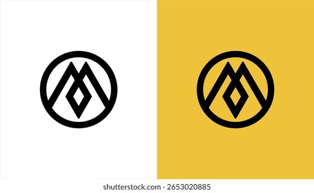 Letter m initial logo design vector, letter m image logo design