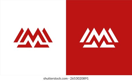 Letter m initial logo design vector, letter m image logo design