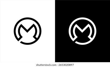 Letter m initial logo design vector, letter m image logo design