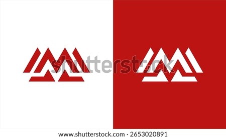 Letter m initial logo design vector, letter m image logo design