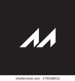 letter m initial logo vector eps