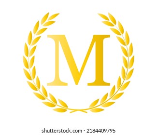 Letter M Initial Luxurious Brand Logo Template