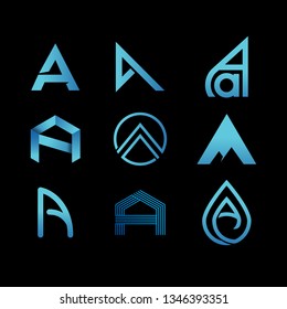 Letter M Initials Modern Logo Design